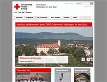 Tablet Screenshot of drk-vaihingen-enz.de